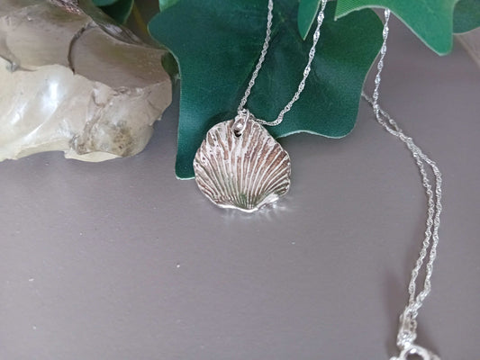 Fine Silver Shell Necklace